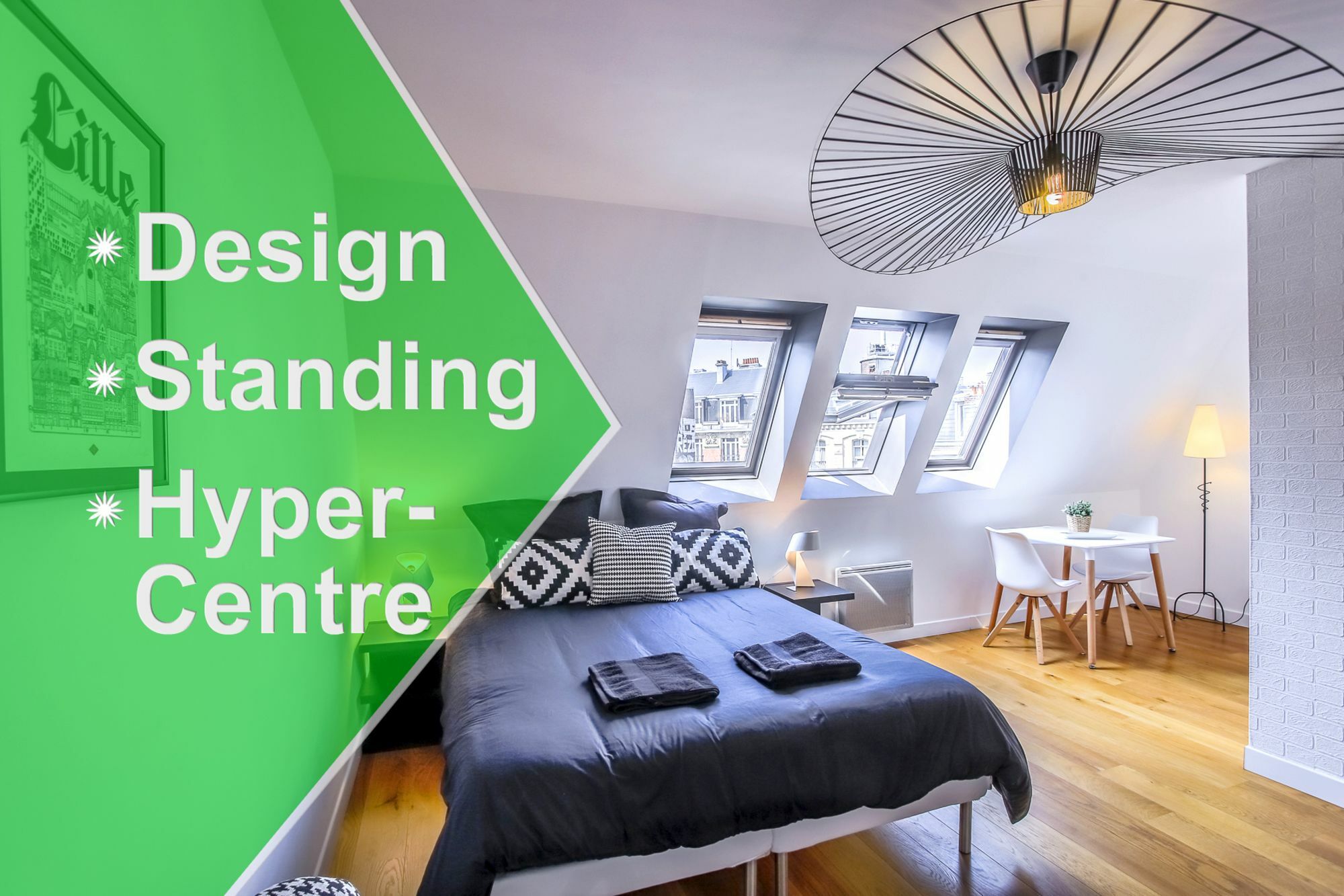 Appartement Design Hyper Centre Lille - Netflix Wifi Fibre - Parking Exterior photo